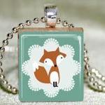 Foxy Fox Scrabble Jewelry With Necklace And..
