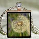 Dandelion Scrabble Pendant With Necklace And..