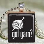Got Yarn Scrabble Pendant With Necklace And..