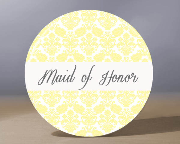 Pocket Mirror -maid Of Honor Pocket Mirror - Pale Yellow
