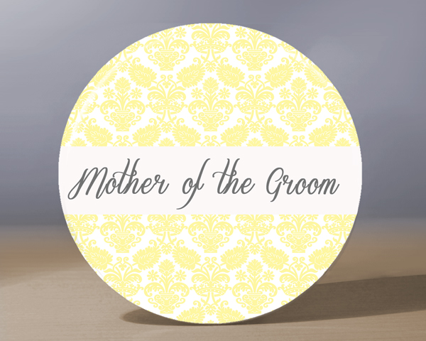 Pocket Mirror - Mother Of The Groom Pocket Mirror - Pale Yellow